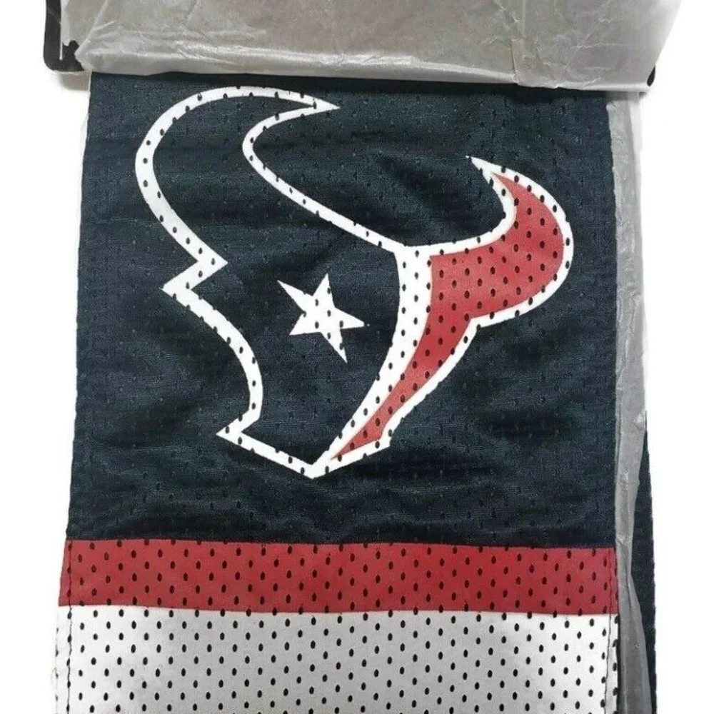NFL Houston Texans Fleece-Lined Jersey Scarf With Hidden Zip Pocket